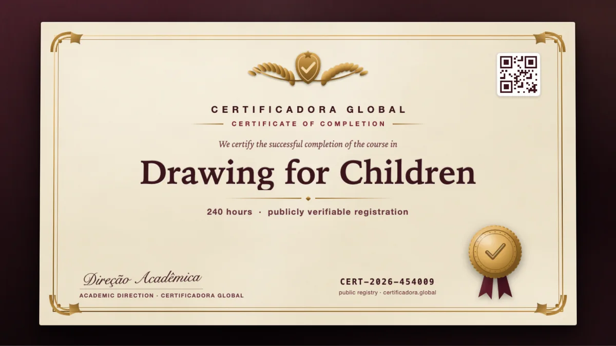 Cover of the Drawing for Children course