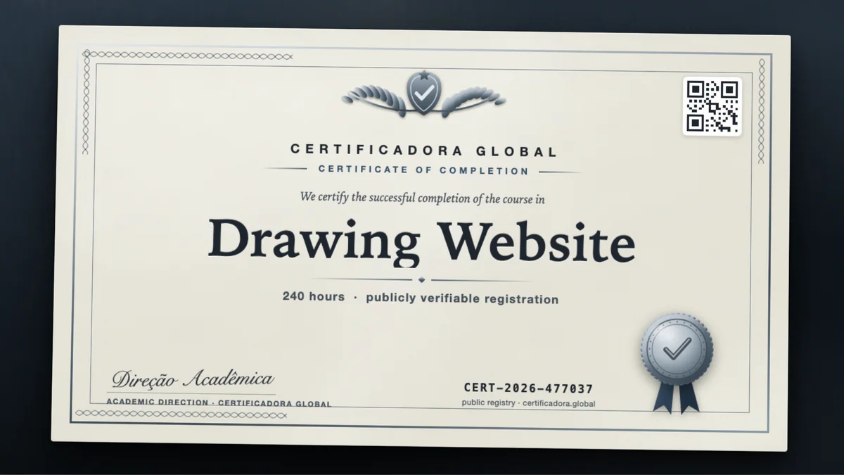 Cover of the Drawing Website course