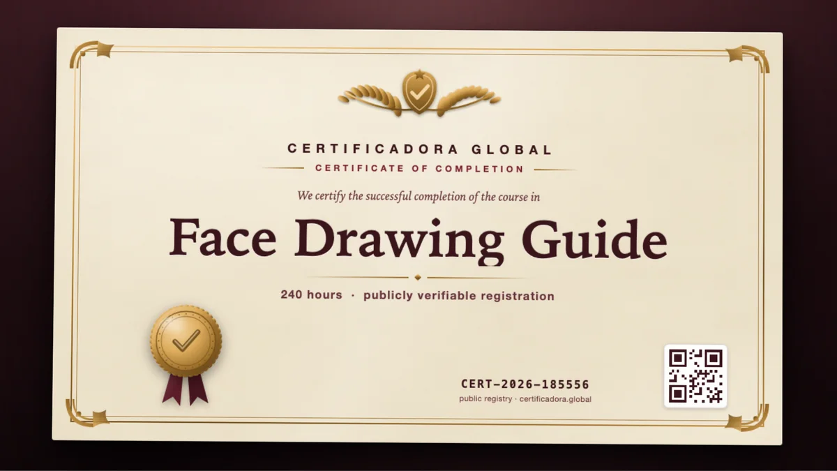 Cover of the Face Drawing Guide course