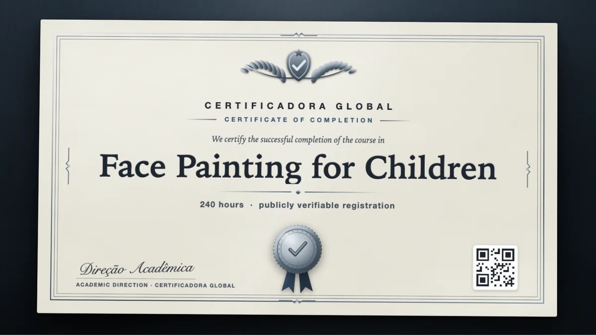 Cover of the Face Painting for Children course