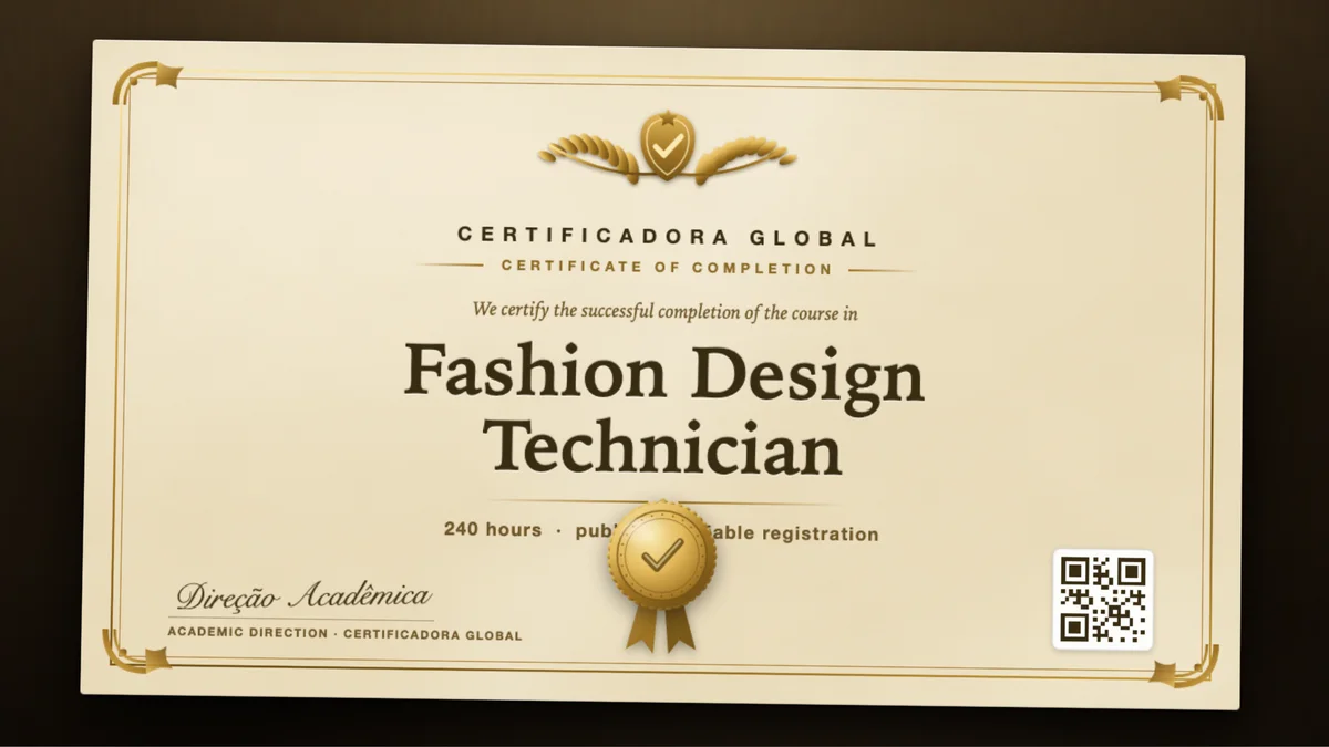 Cover of the Fashion Design Technician course