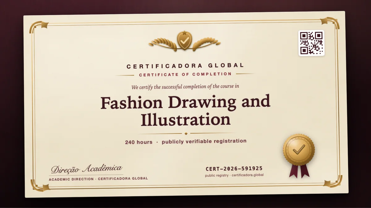 Cover of the Fashion Drawing and Illustration course