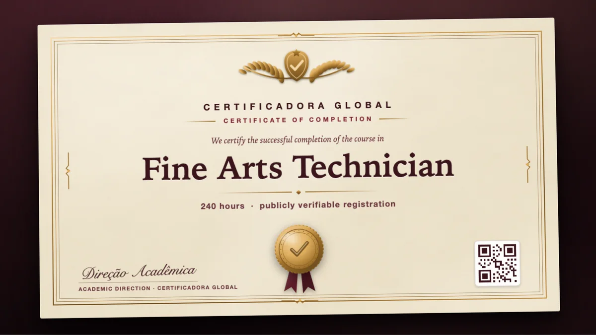Cover of the Fine Arts Technician course