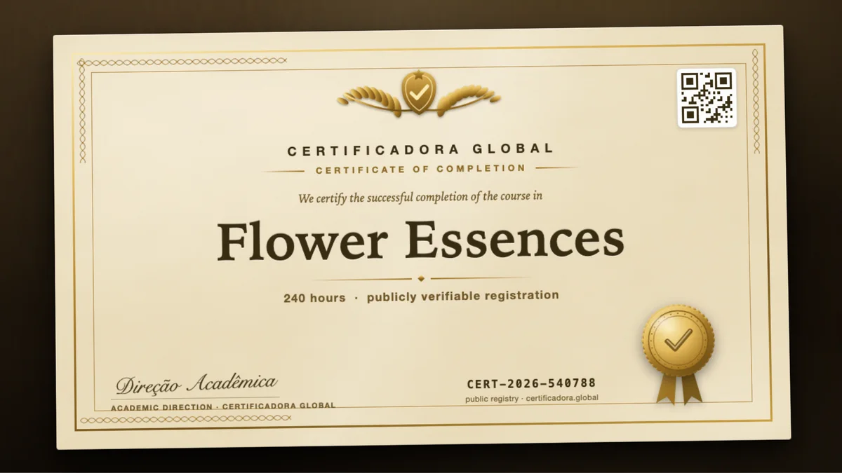 Cover of the Flower Essences course