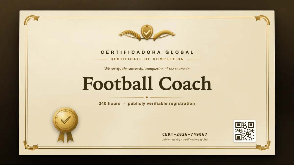 Cover of the Football Coach course