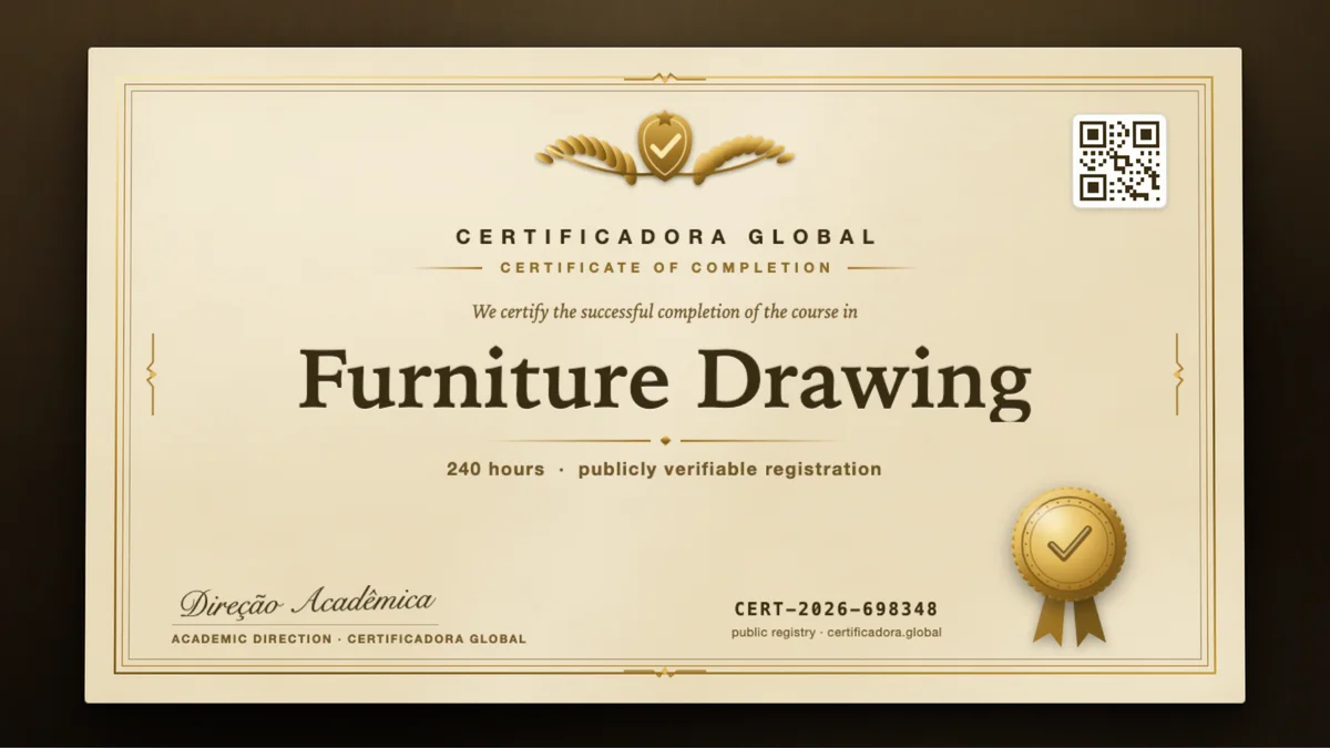 Cover of the Furniture Drawing course