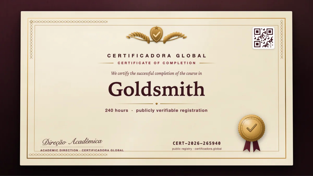 Cover of the Goldsmith course