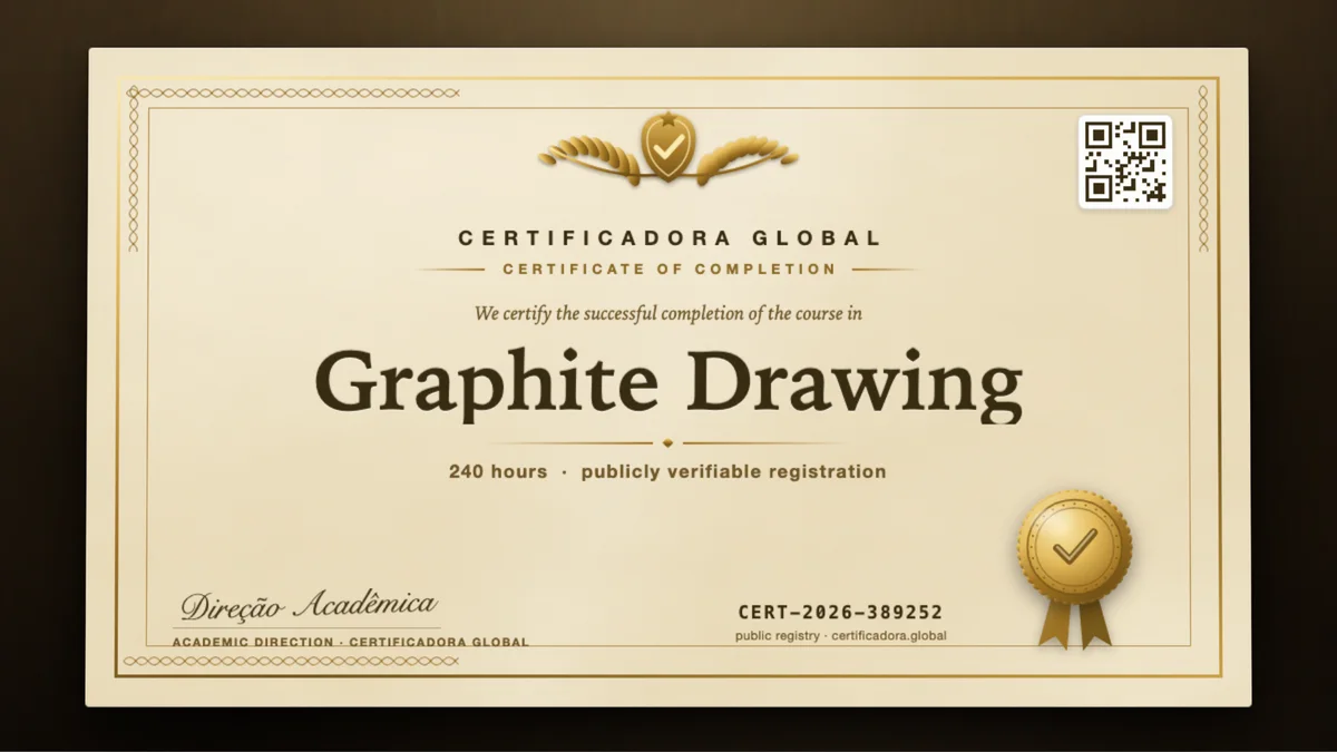 Cover of the Graphite Drawing course