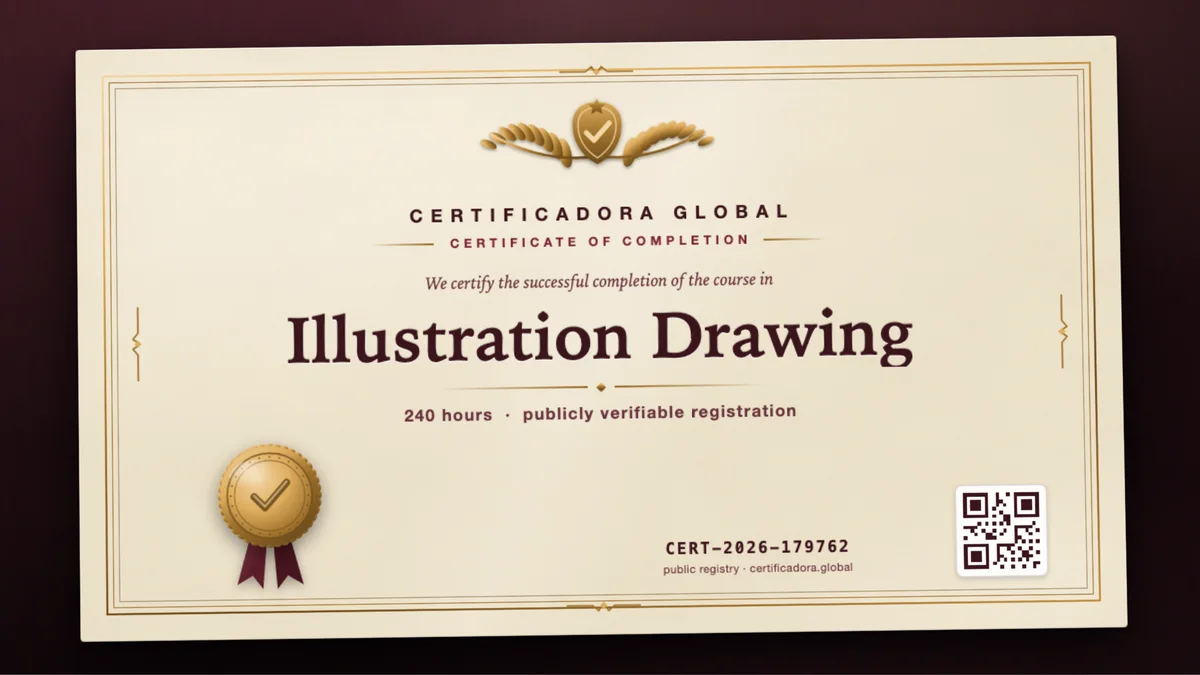 Cover of the Illustration Drawing course
