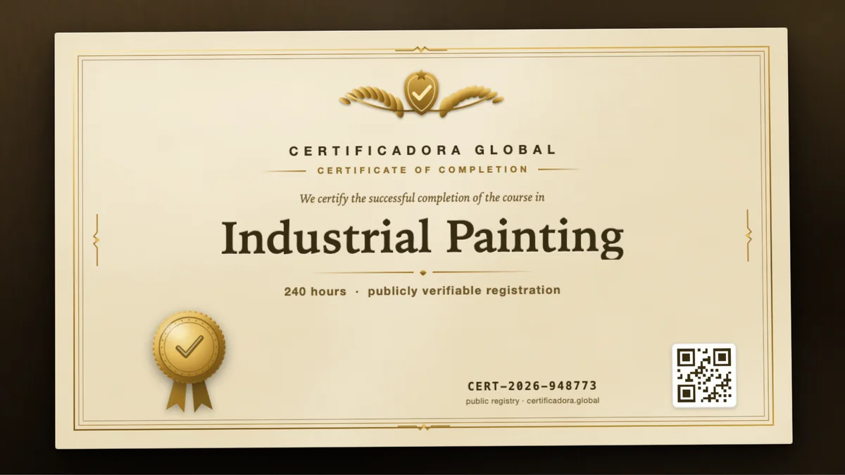 Cover of the Industrial Painting course