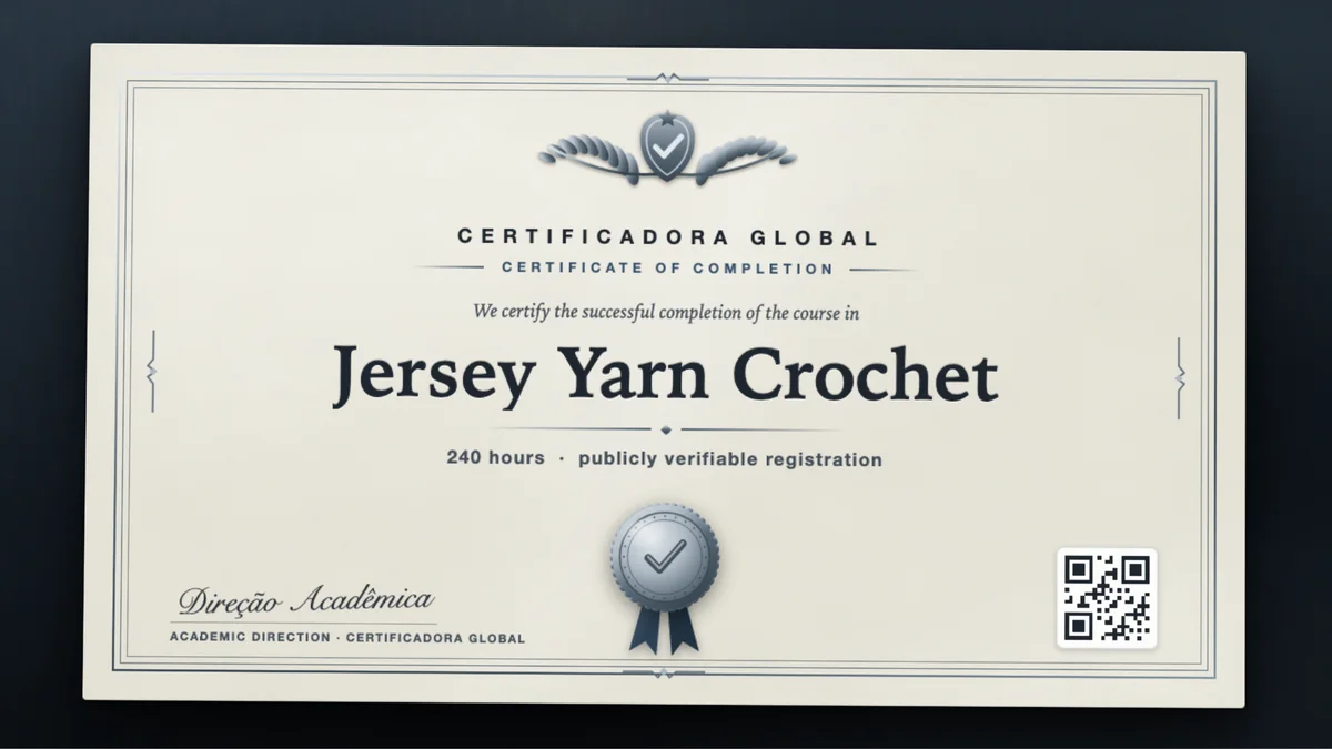 Cover of the Jersey Yarn Crochet course