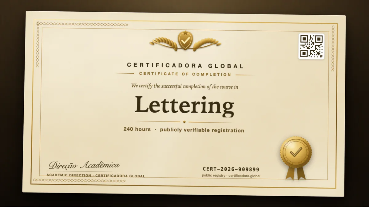 Cover of the Lettering course
