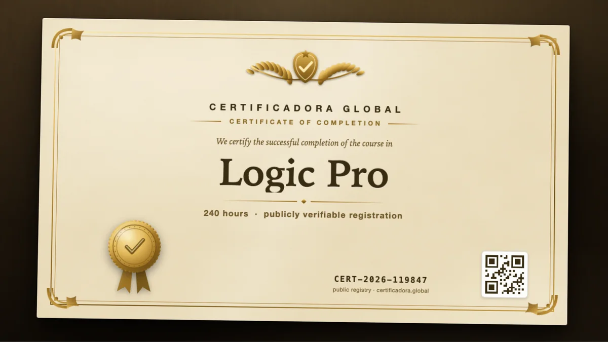 Cover of the Logic Pro course