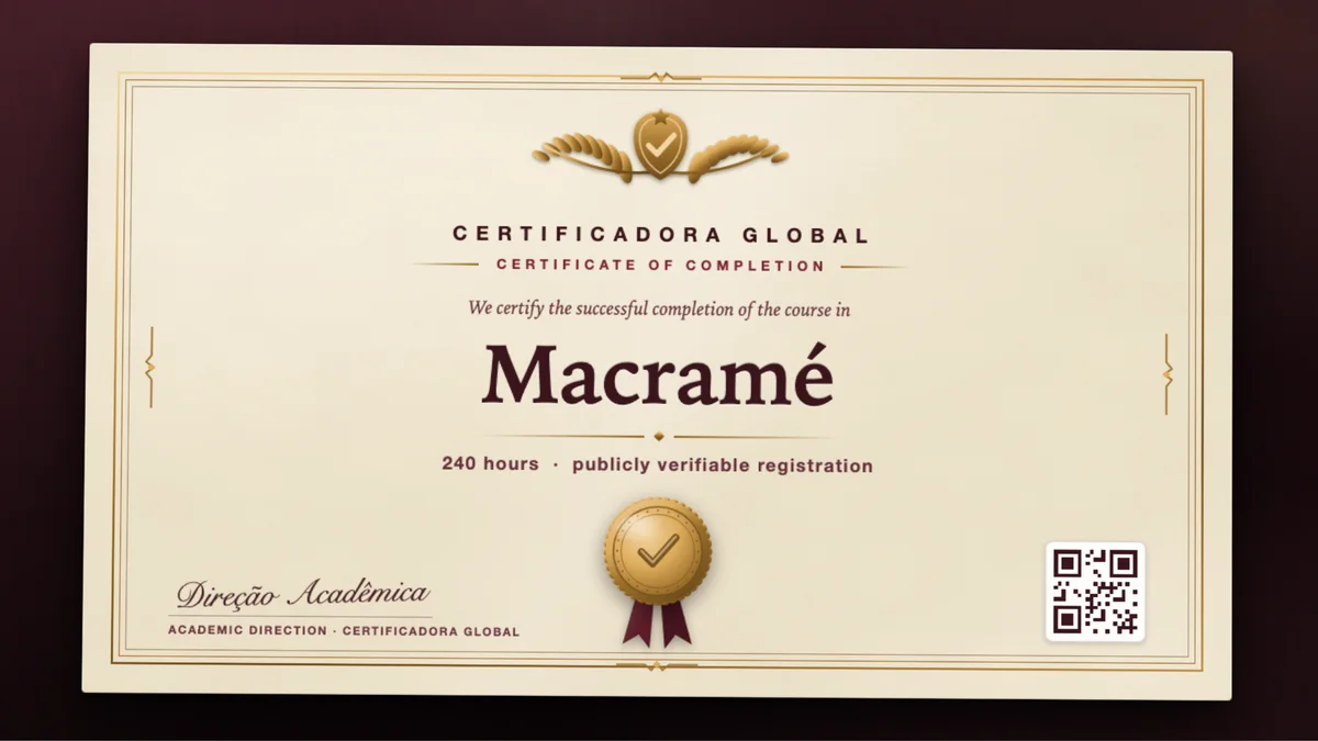 Cover of the Macramé course