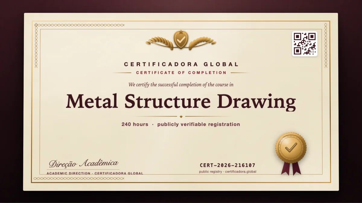 Cover of the Metal Structure Drawing course
