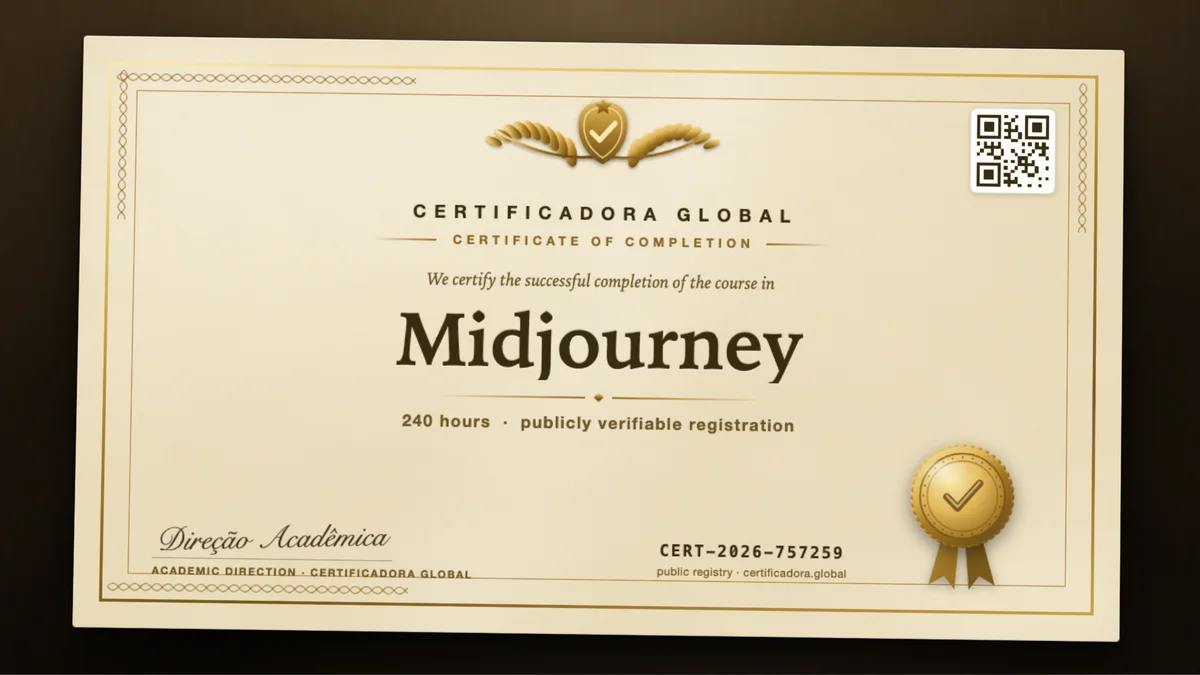 Cover of the Midjourney course