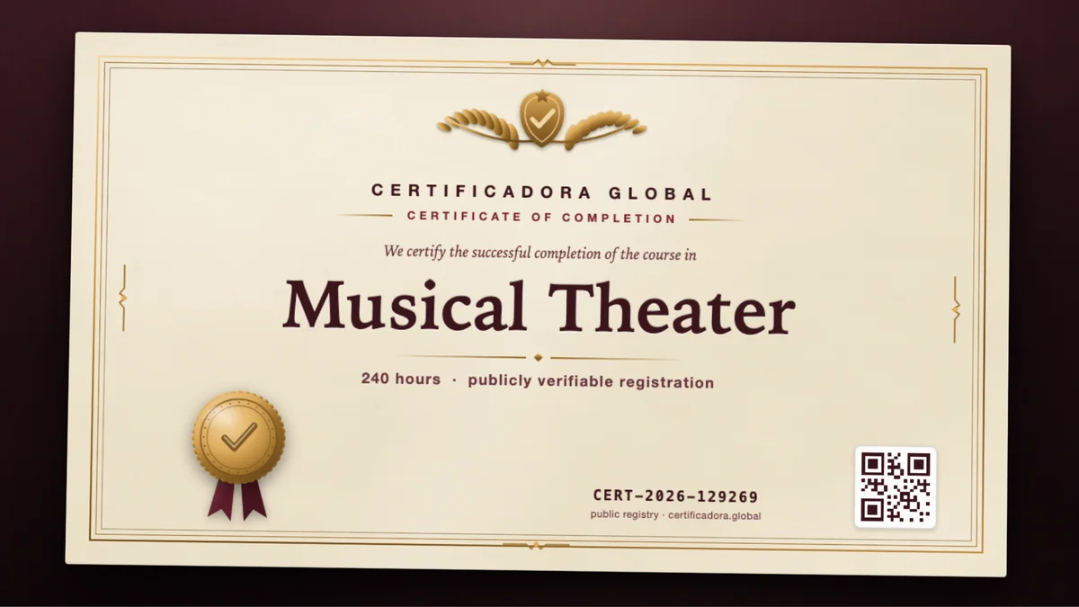Cover of the Musical Theater course