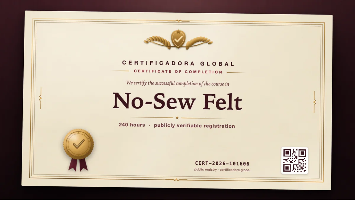 Cover of the No-Sew Felt course