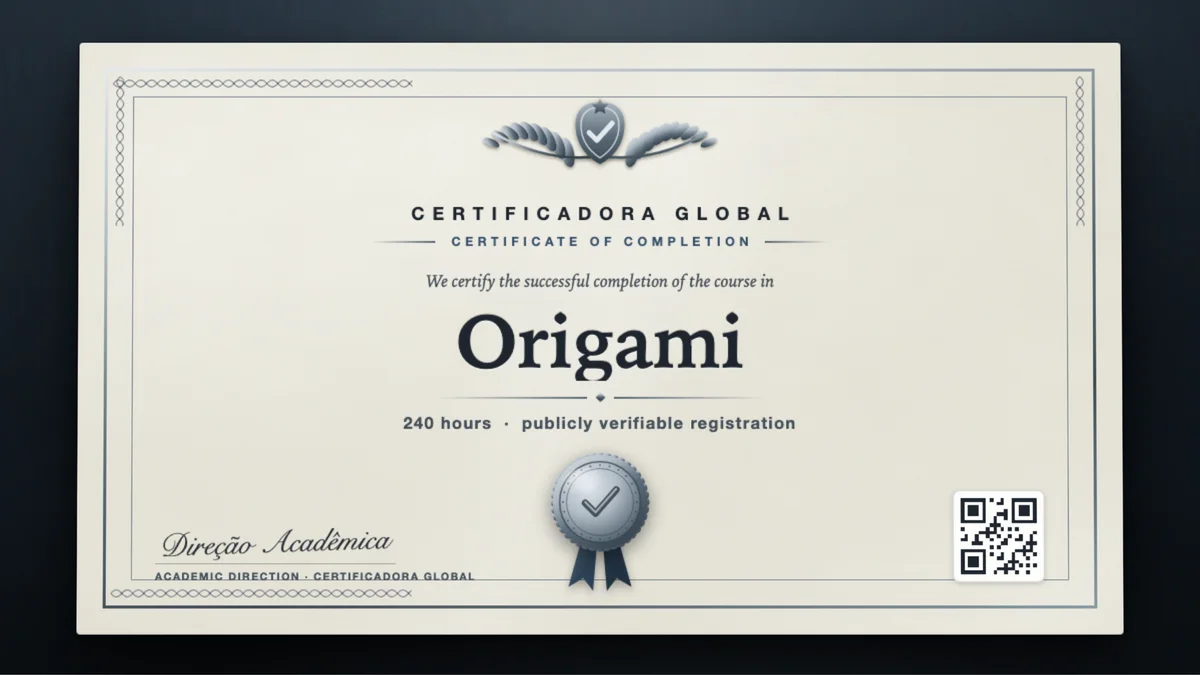 Cover of the Origami course
