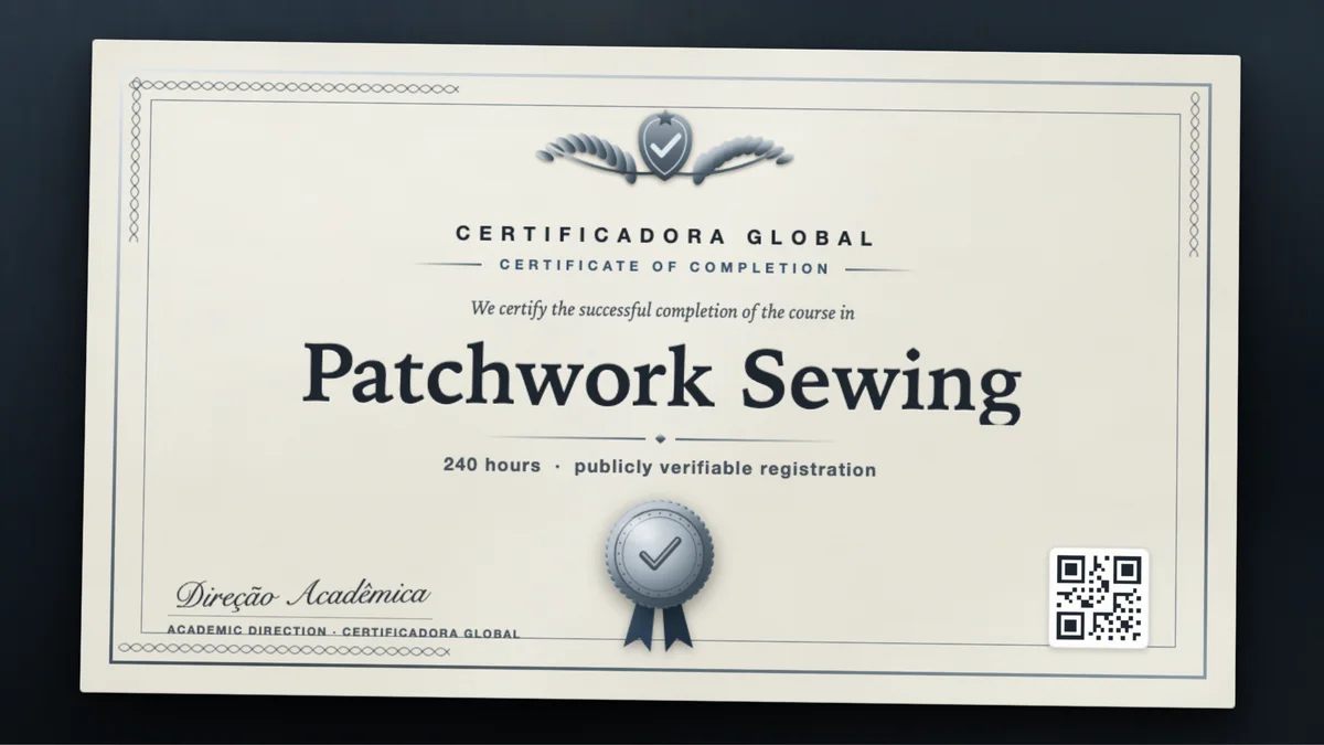 Cover of the Patchwork Sewing course