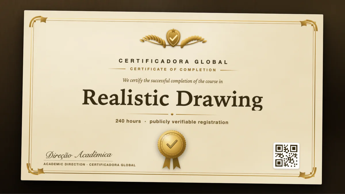 Cover of the Realistic Drawing course