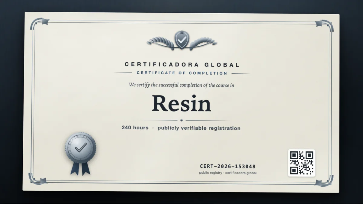 Cover of the Resin course