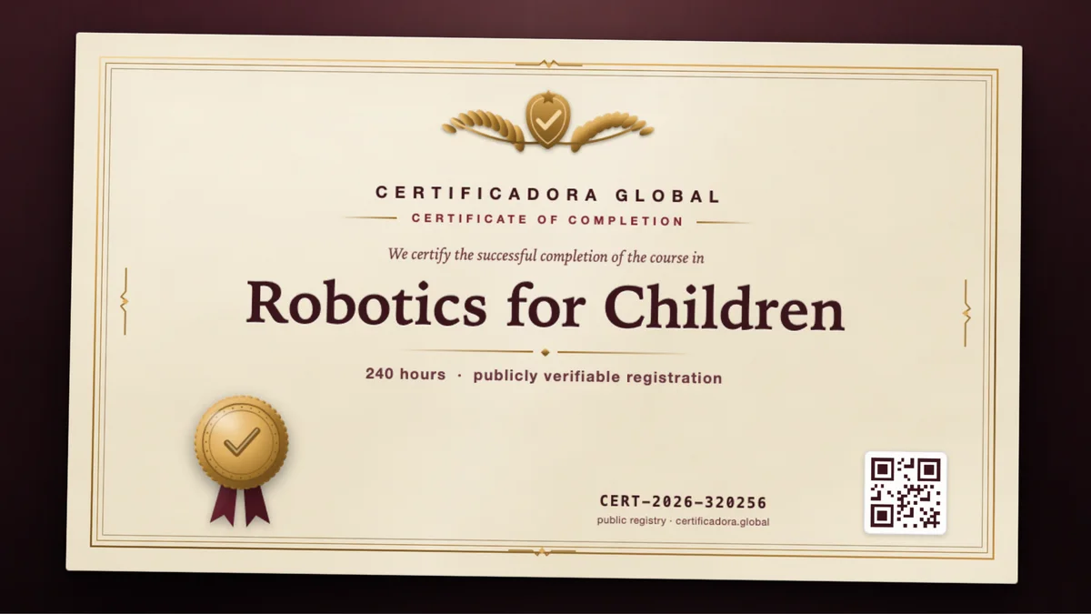 Cover of the Robotics for Children course