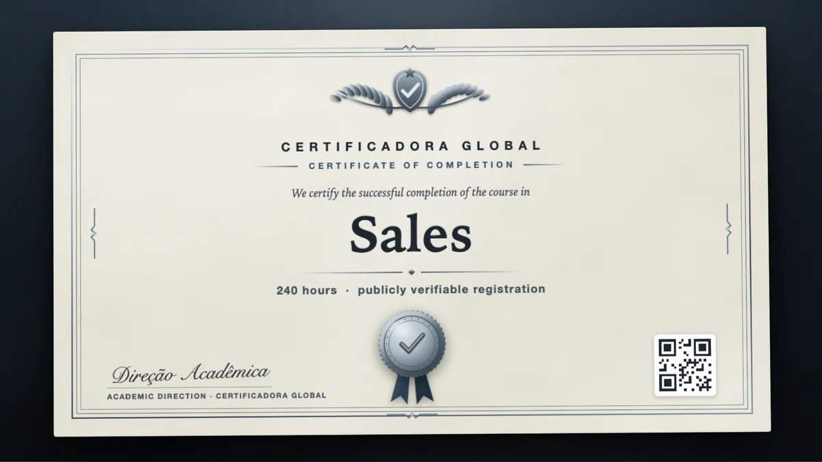 Cover of the Sales course