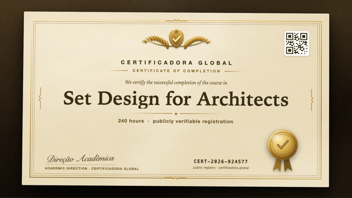 Cover of the Set Design for Architects course
