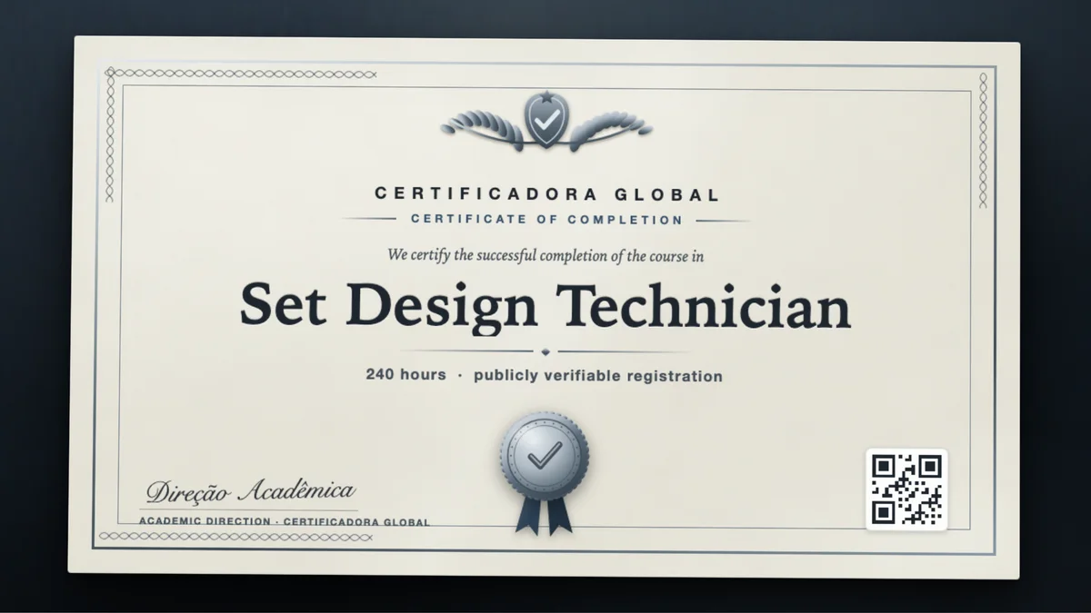 Cover of the Set Design Technician course