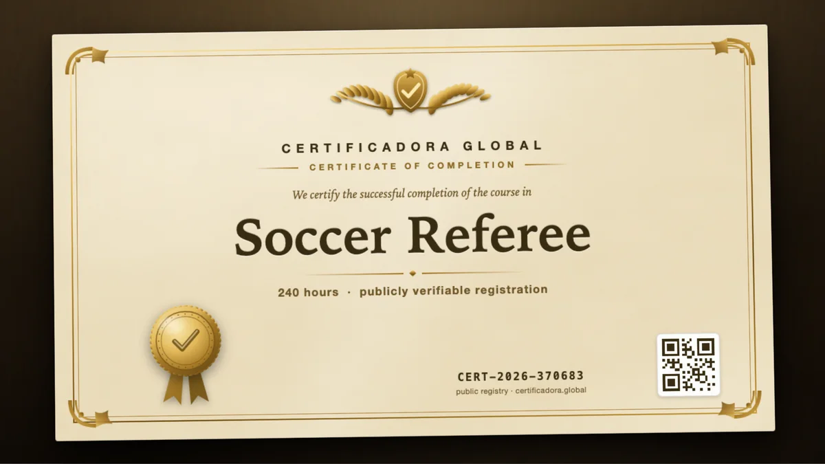 Cover of the Soccer Referee course