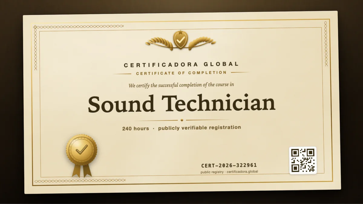 Cover of the Sound Technician course