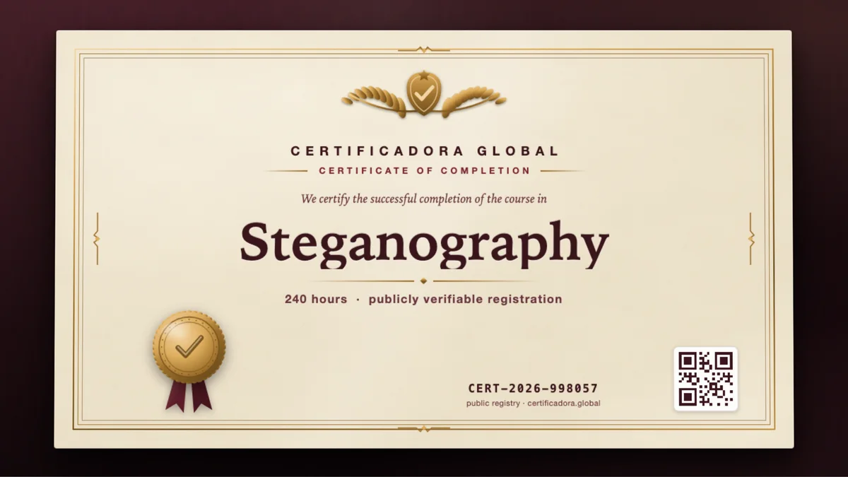 Cover of the Steganography course