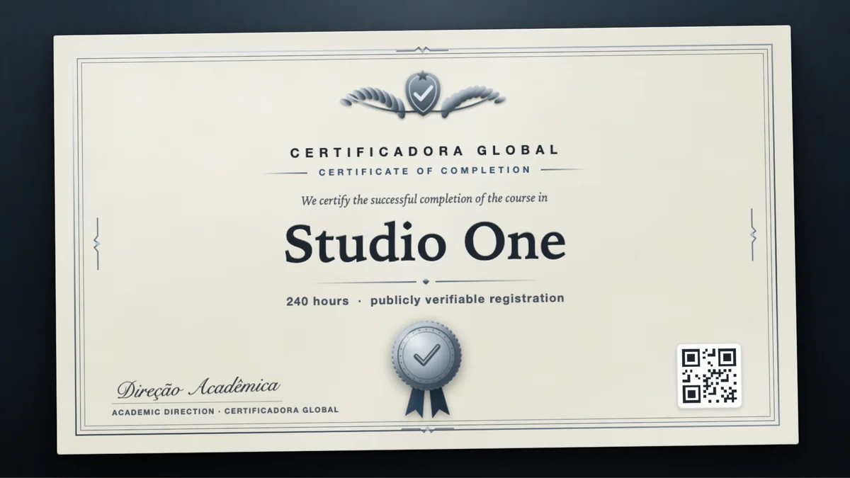 Cover of the Studio One course