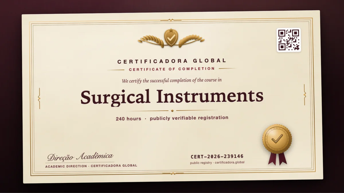 Cover of the Surgical Instruments course