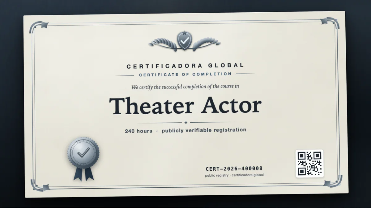 Cover of the Theater Actor course