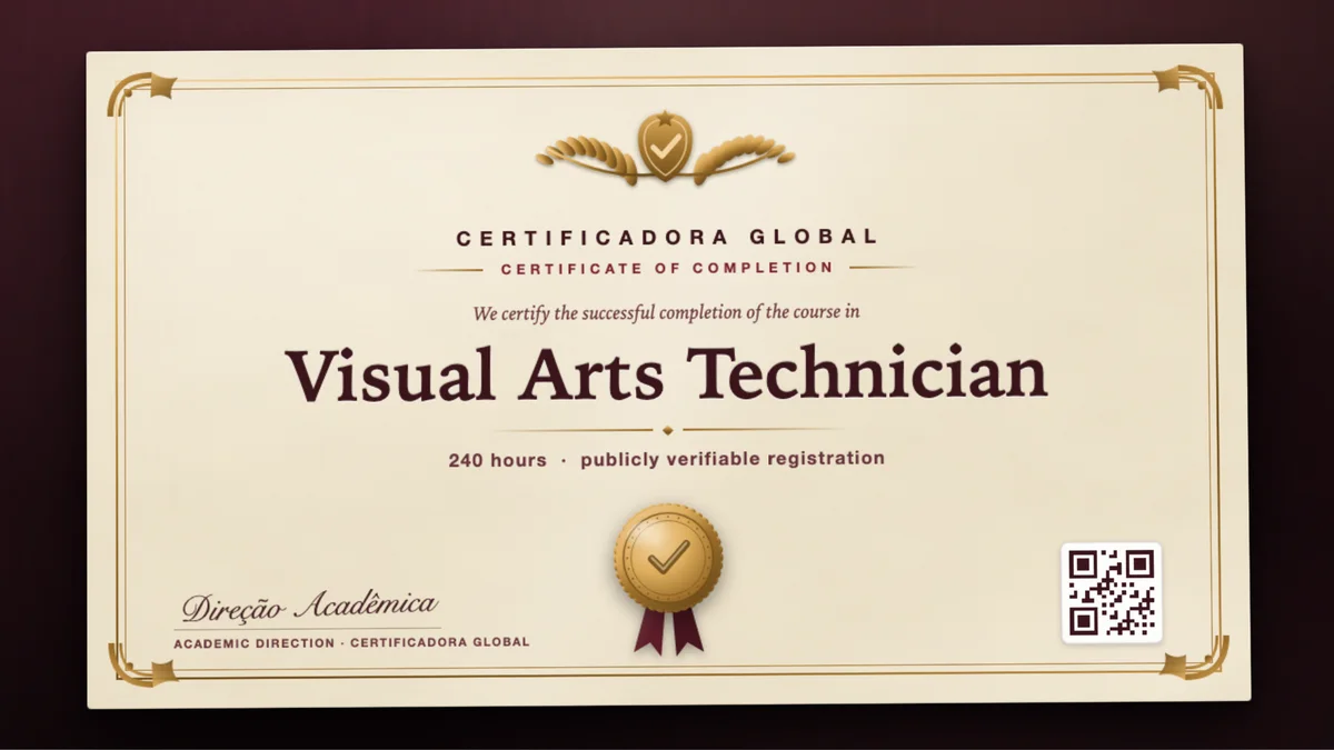 Cover of the Visual Arts Technician course