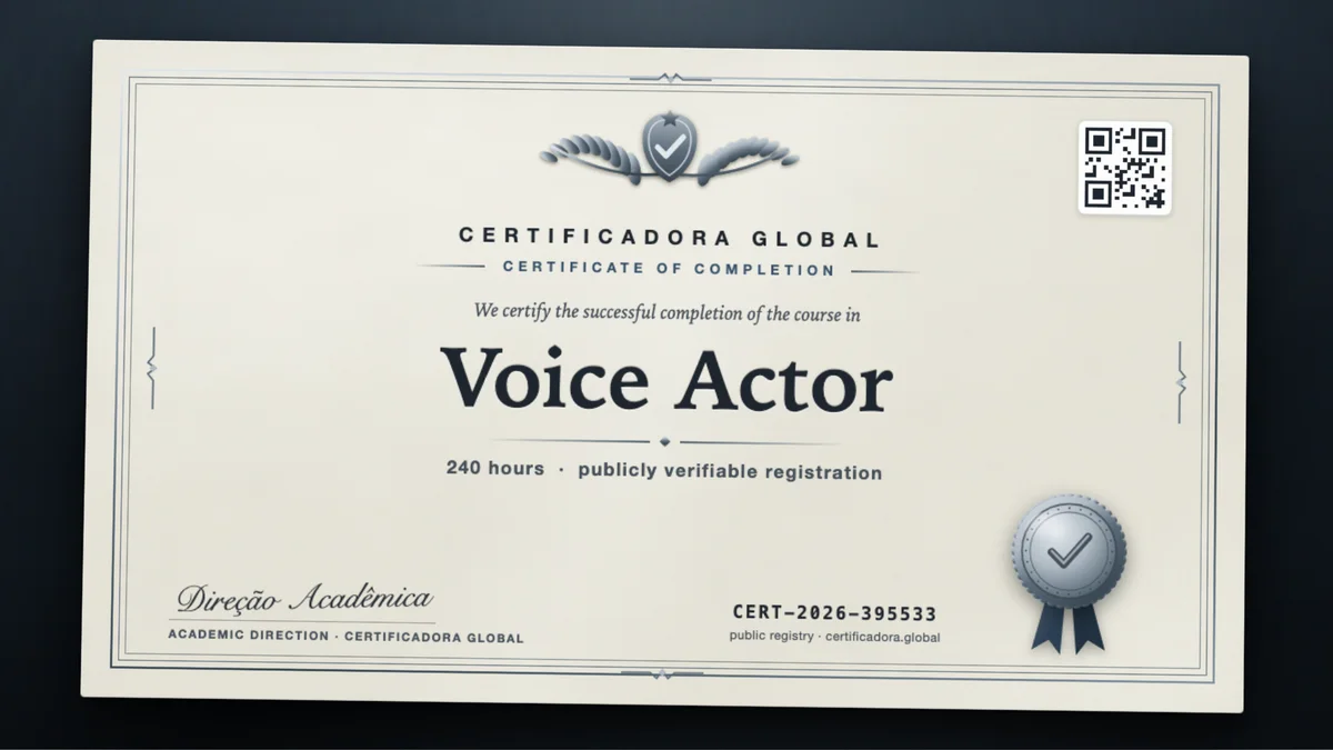 Cover of the Voice Actor course