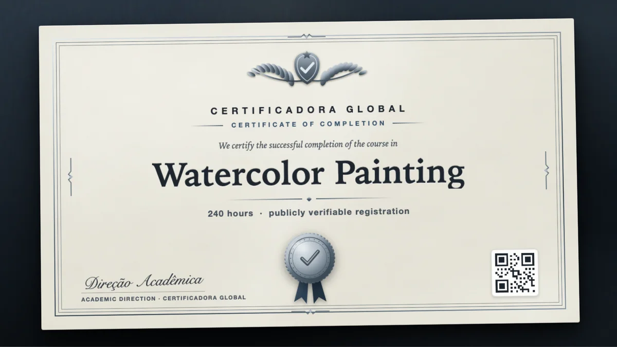 Cover of the Watercolor Painting course