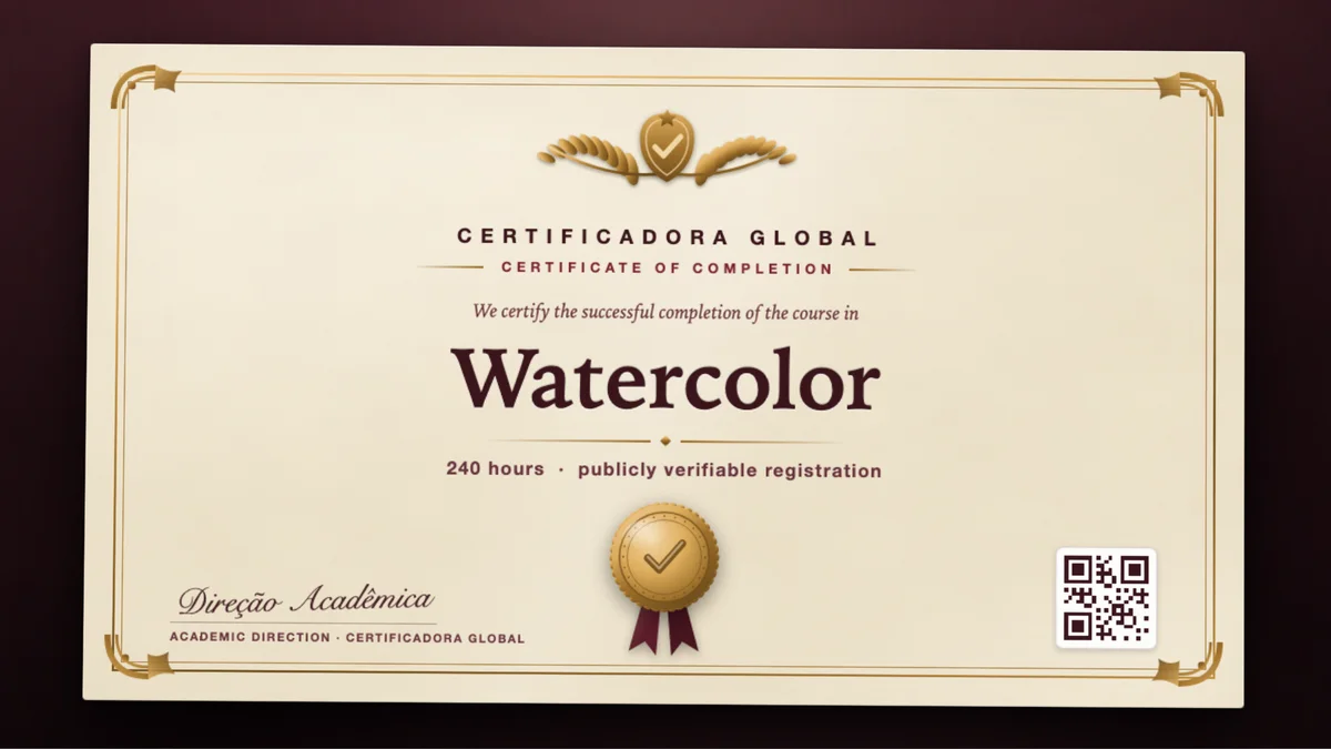 Cover of the Watercolor course