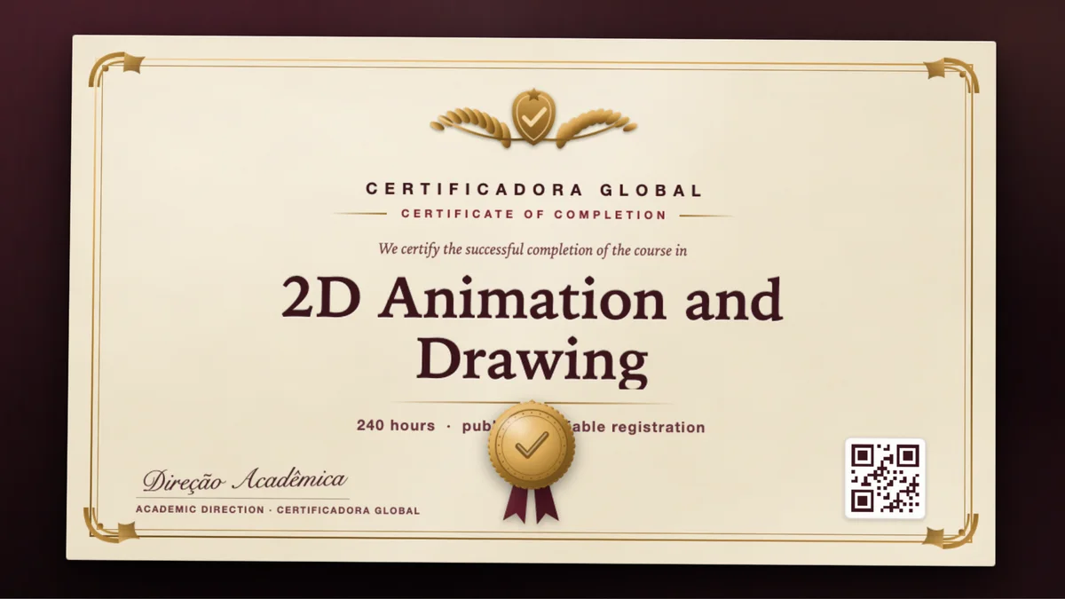 Cover of the 2D Animation and Drawing course
