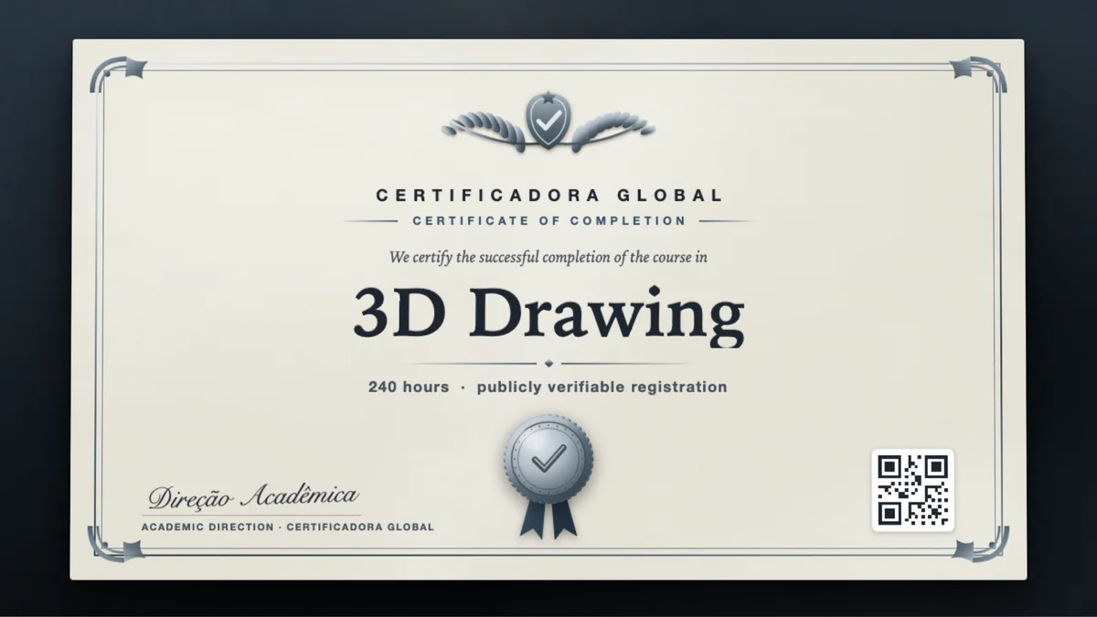 Cover of the 3D Drawing course