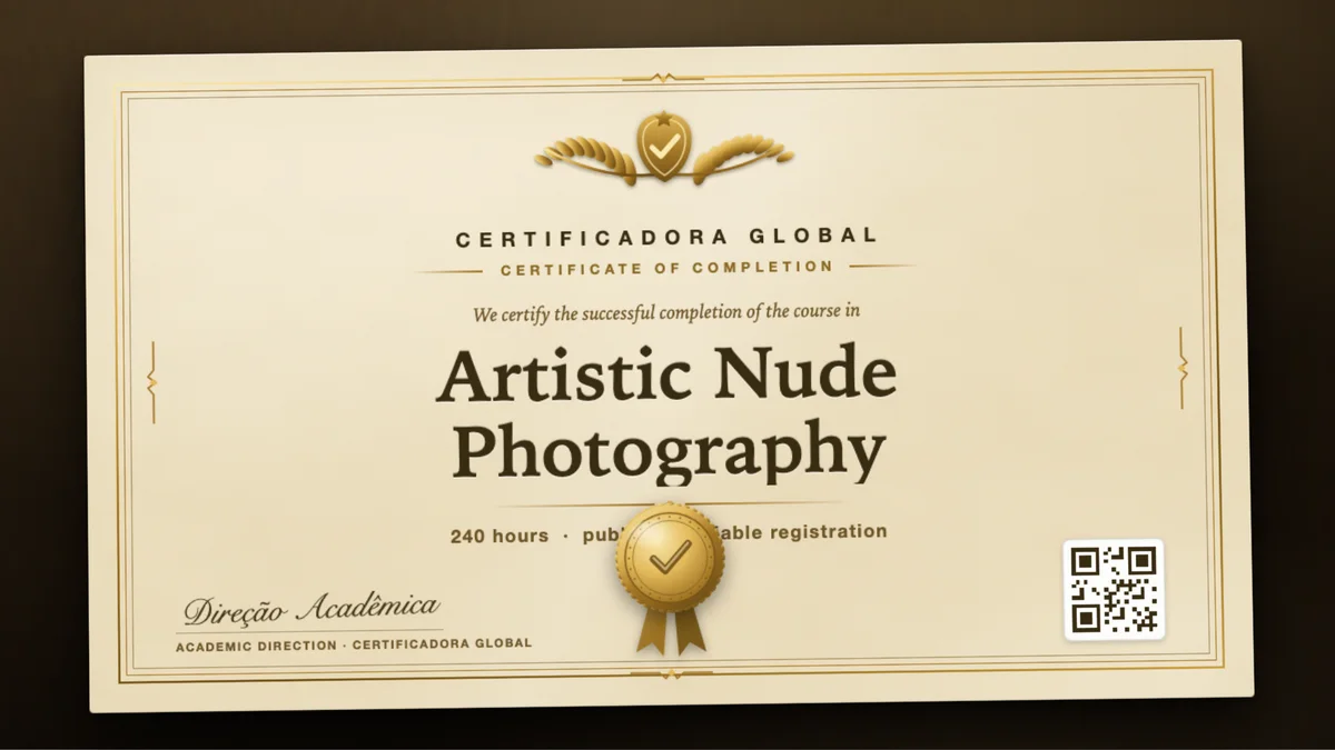 Cover of the Artistic Nude Photography course