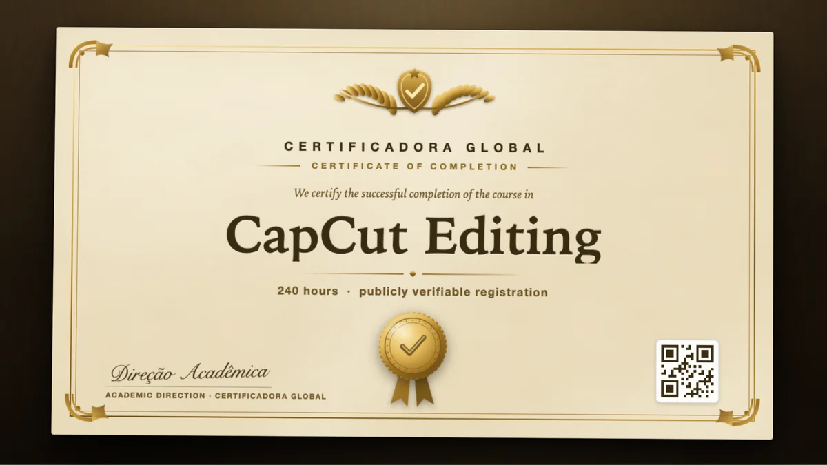 Cover of the CapCut Editing course