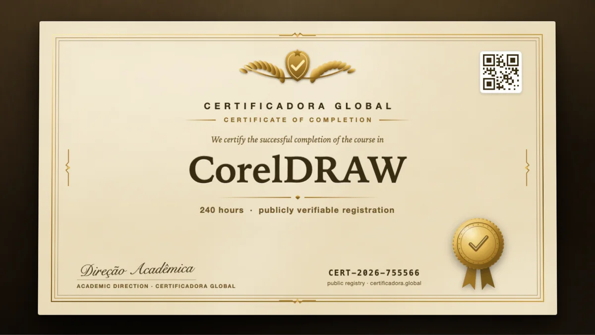 Cover of the CorelDRAW course