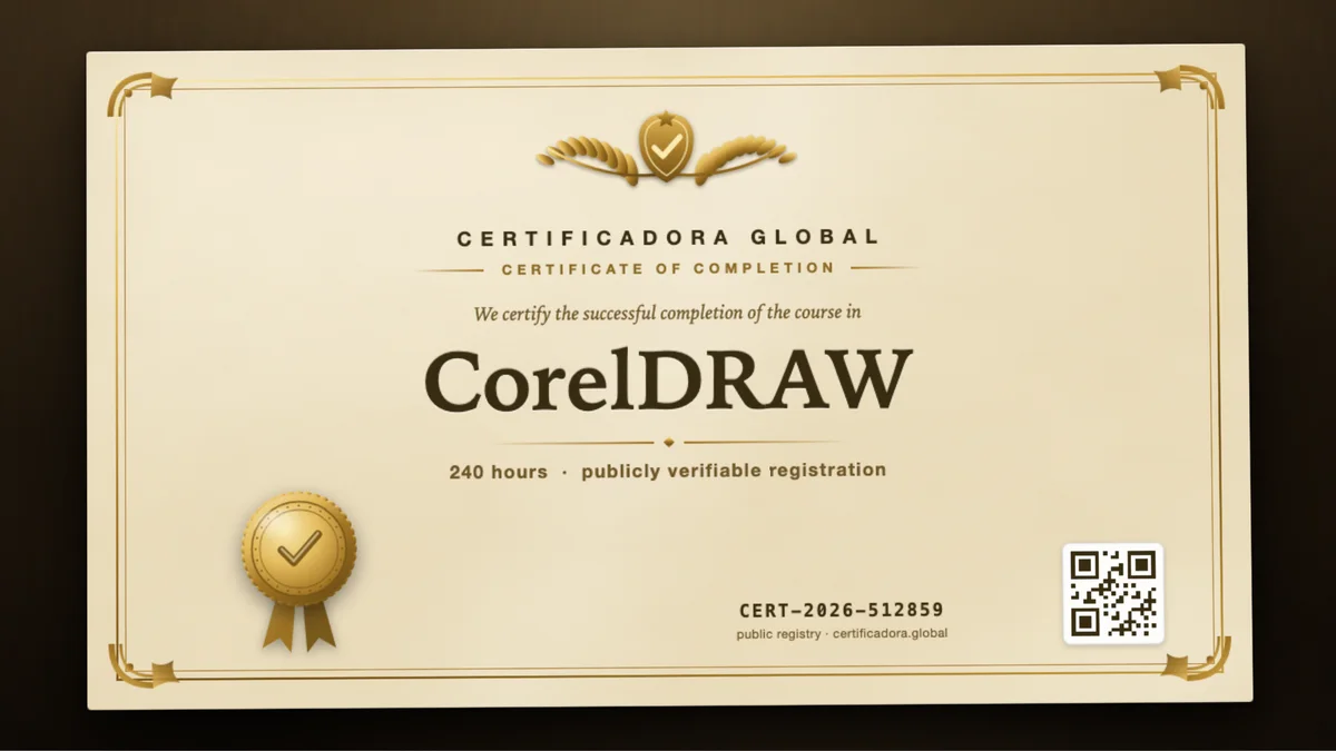 Cover of the CorelDRAW course