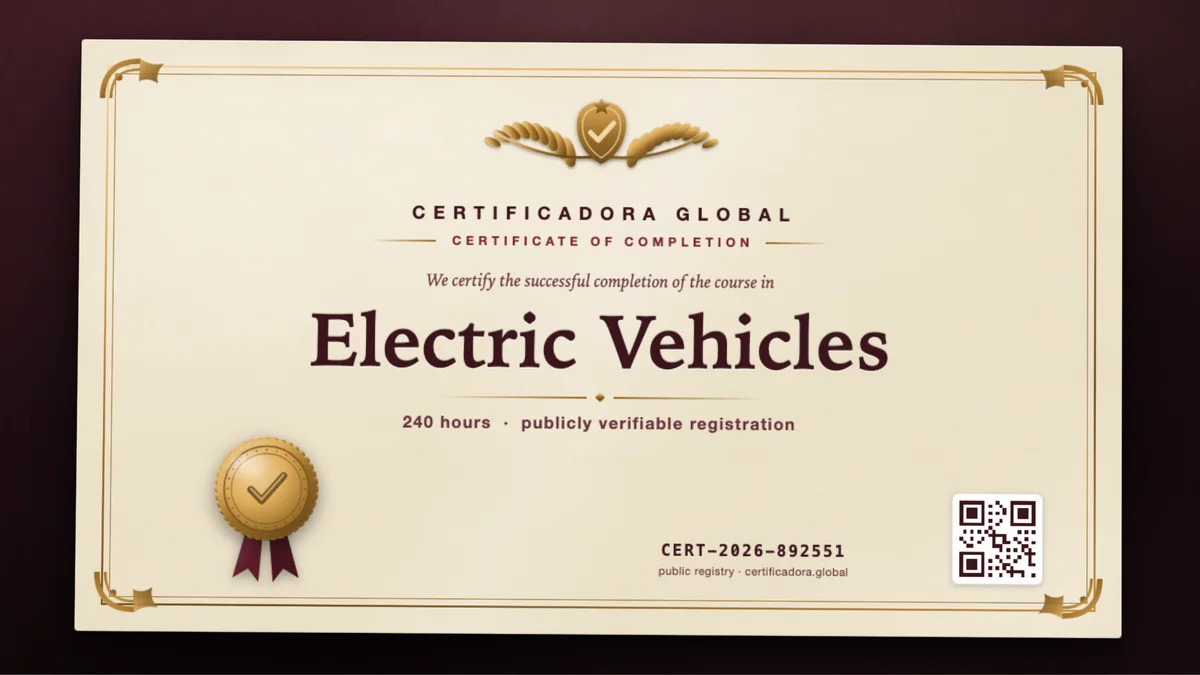 Cover of the Electric Vehicles course