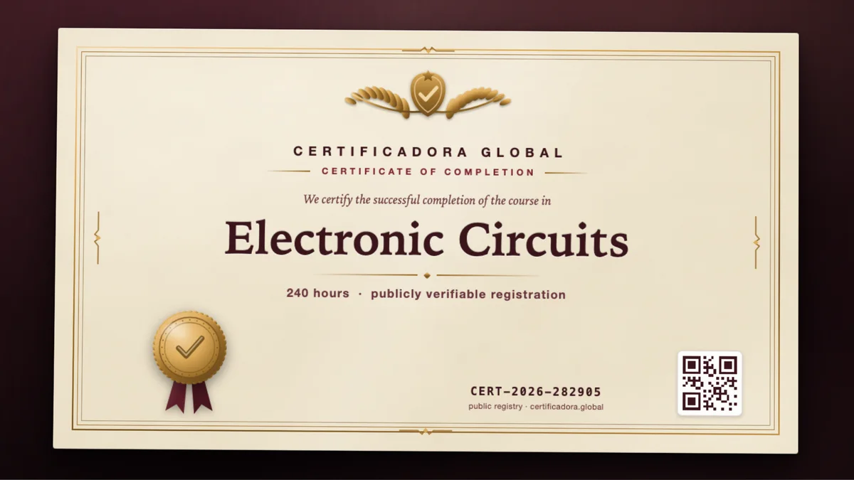 Cover of the Electronic Circuits course