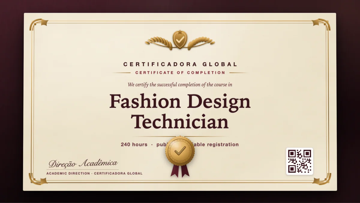 Cover of the Fashion Design Technician course