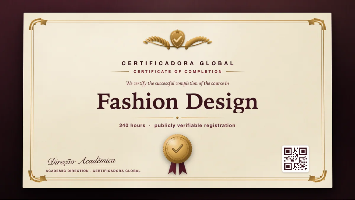 Cover of the Fashion Design course